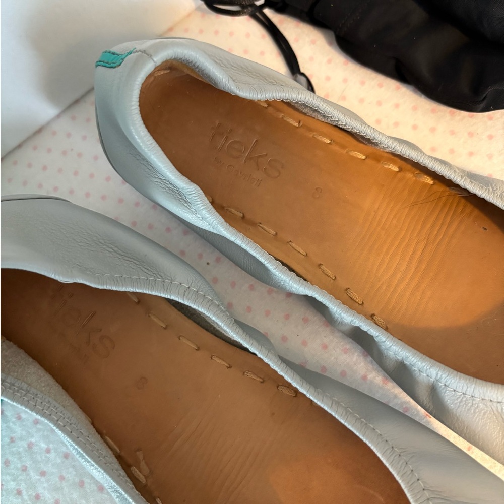 Tieks Cool Gray Ballet Flats View 4